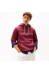 Tommy Hilfiger Mens Red Logo Hoody