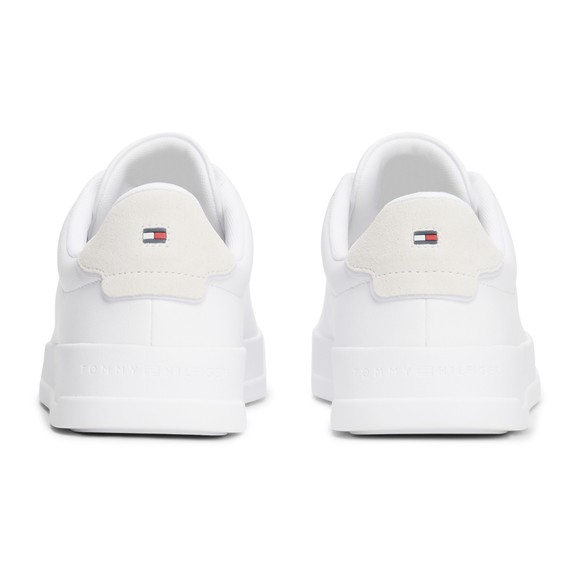 Tommy Hilfiger Mens White Court LTH Detail Essential Trainer main image