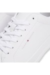 Tommy Hilfiger Mens White Court LTH Detail Essential Trainer