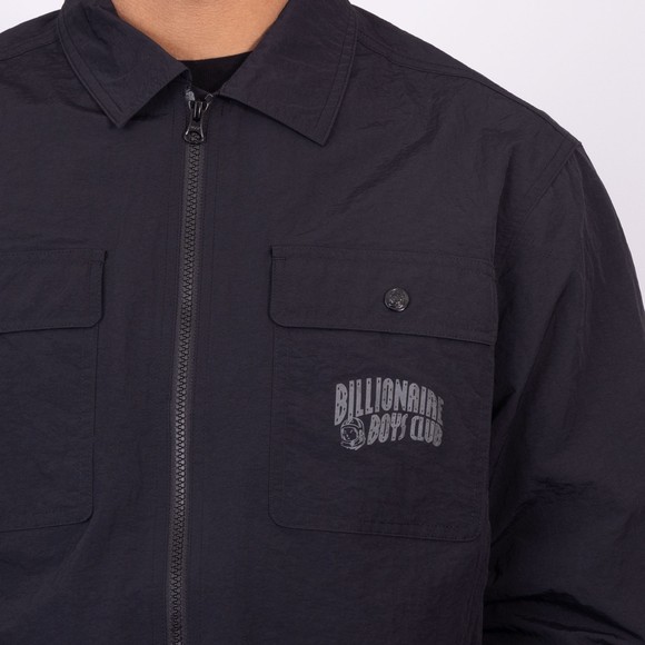 Billionaire Boys Club Mens Black Arch Logo Nylon Overshirt main image