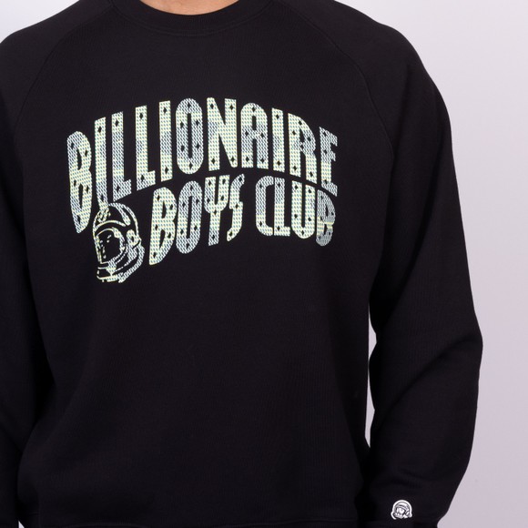 Billionaire Boys Club Mens Black Tri Tone Arch Logo Crewneck Sweatshirt main image