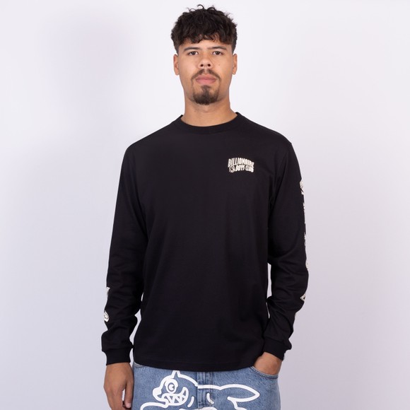 Billionaire Boys Club Mens Black Diamonds & Dollars L/S T-Shirt main image