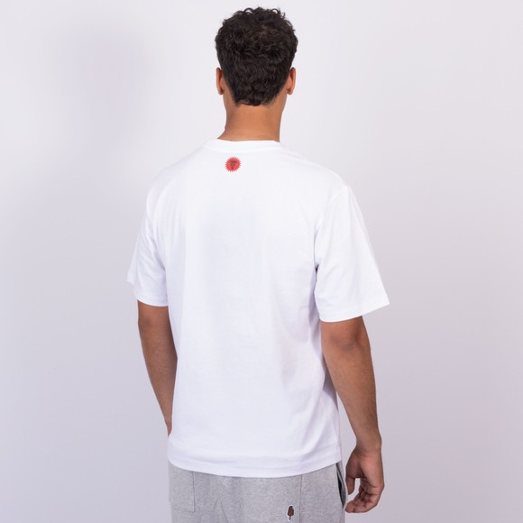BBC Icecream Mens White Checker Running Dog T-Shirt main image