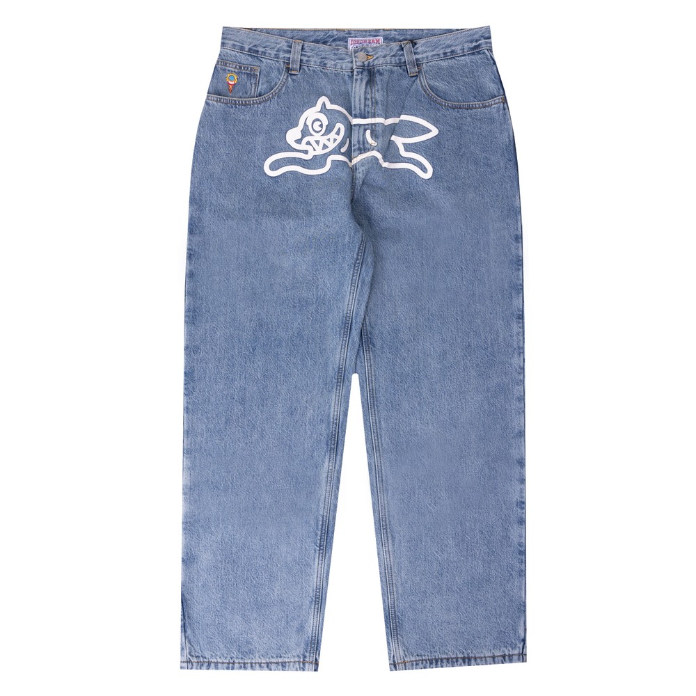 Check Lined Denim Jean