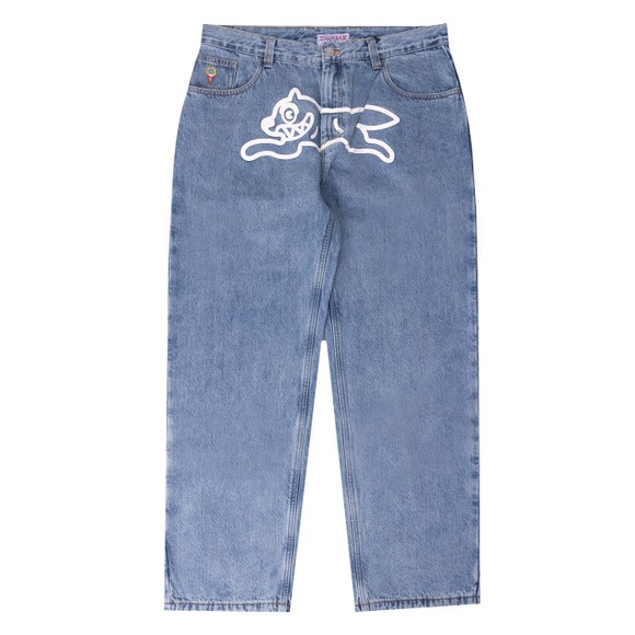 BBC Icecream Mens Blue Check Lined Denim Jean main image