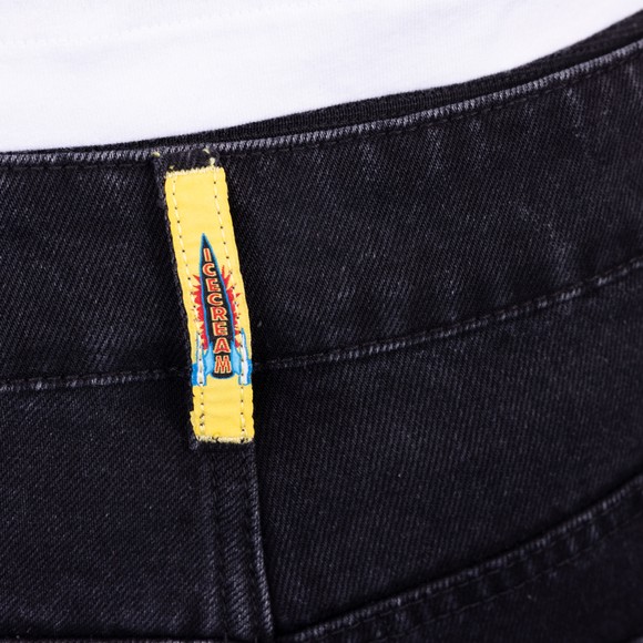 BBC Icecream Mens Black Running Dog Jean main image