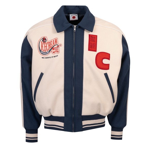 BBC Icecream Mens Multicoloured Checkout Varsity Jacket main image