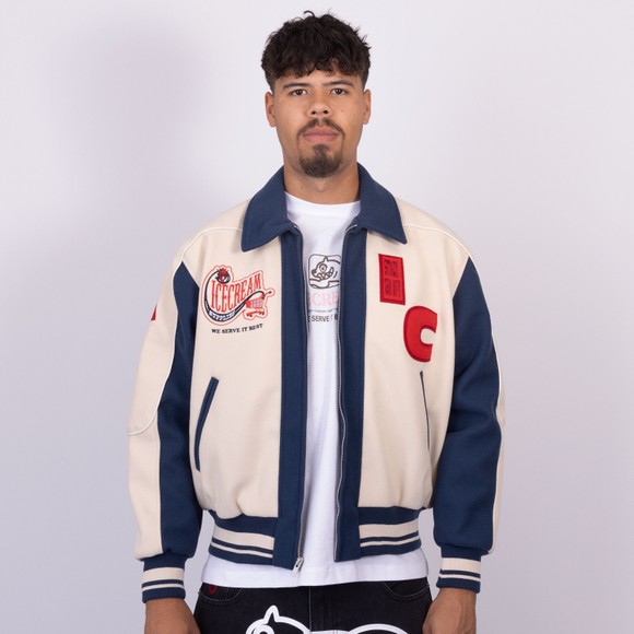 BBC Icecream Mens Multicoloured Checkout Varsity Jacket main image