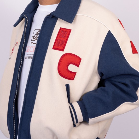 BBC Icecream Mens Multicoloured Checkout Varsity Jacket main image