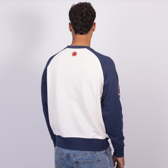 BBC Icecream Mens White Stack Em Up Crewneck Sweatshirt main image
