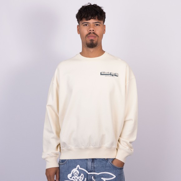 Billionaire Boys Club Mens Beige Souvenir Heavy Oversized Crewneck Sweatshirt main image