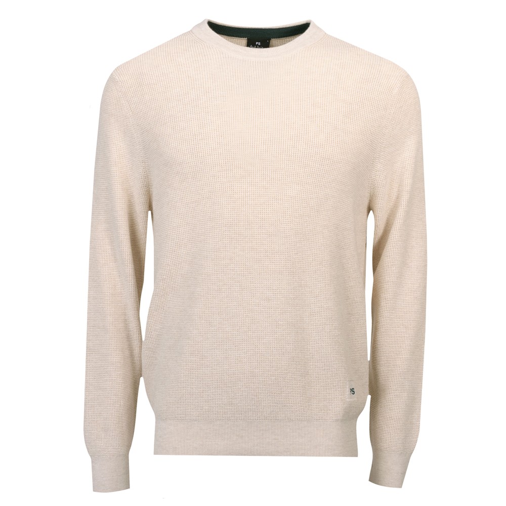 Waffle Knit Crew Neck Jumper