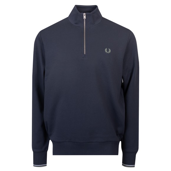 Fred Perry Mens Blue 1/2 Zip Sweatshirt main image