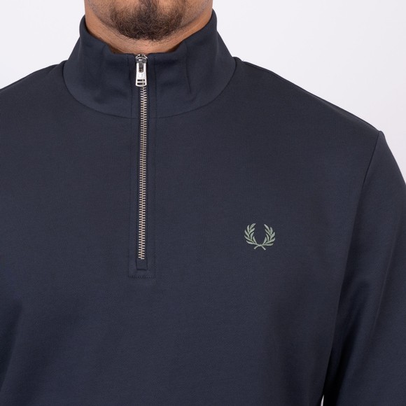 Fred Perry Mens Blue 1/2 Zip Sweatshirt main image