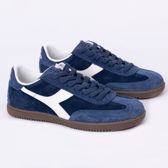 diadora Mens Blue Hairy Trainer