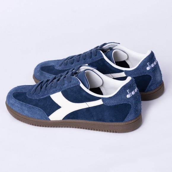 diadora Mens Blue Hairy Trainer main image