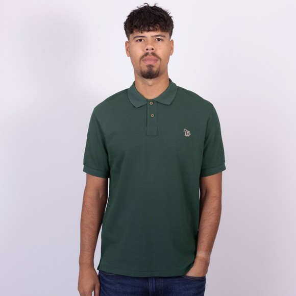 PS Paul Smith Mens Green Zebra Polo Shirt main image