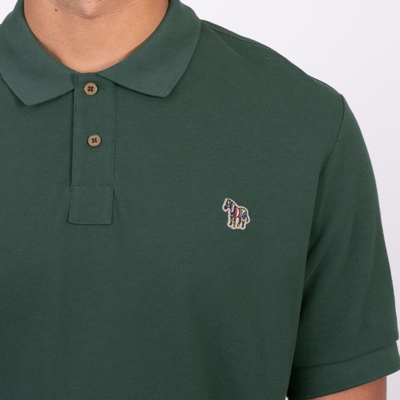 PS Paul Smith Mens Green Zebra Polo Shirt main image