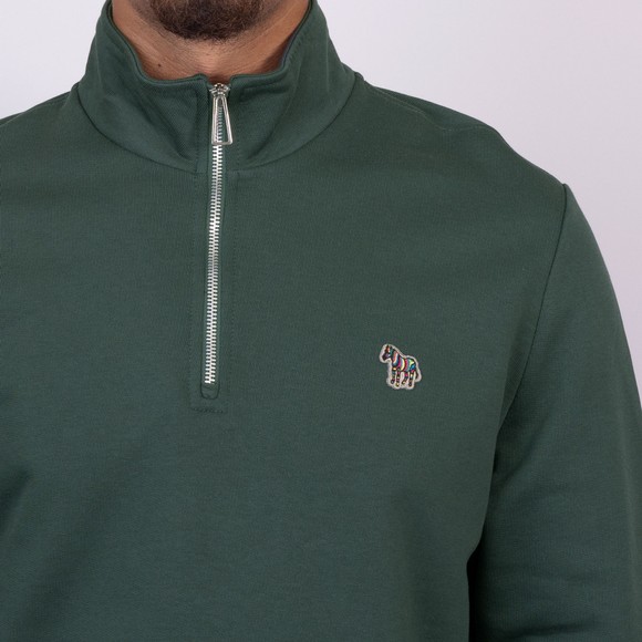 PS Paul Smith Mens Green 1/2 Zip Sweatshirt main image