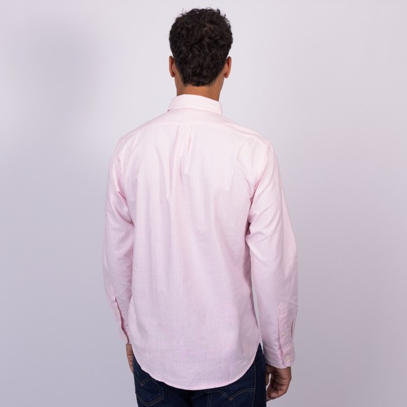 Polo Ralph Lauren Mens Pink Custom Fit Stripe Shirt main image