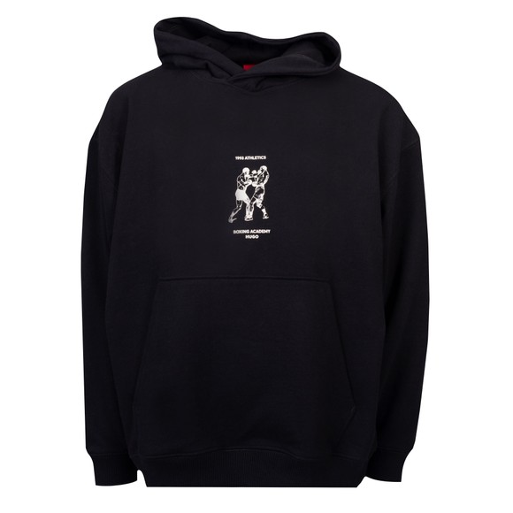 HUGO Mens Black Duwrestie Hoody main image