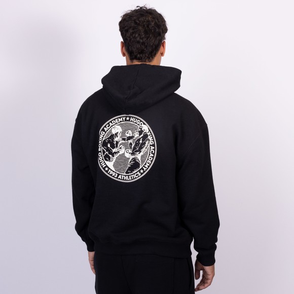 HUGO Mens Black Duwrestie Hoody main image