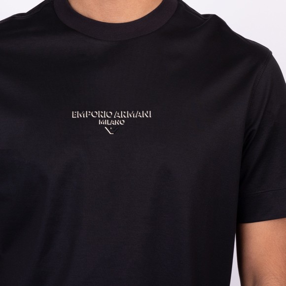 Emporio Armani Mens Black Shadow Logo T Shirt main image
