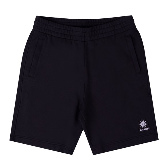 Sandbanks Mens Black Badge Logo Sweatshort main image