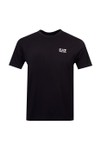 EA7 Emporio Armani Mens Black Pima Cotton Core Identity T-Shirt