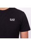 EA7 Emporio Armani Mens Black Pima Cotton Core Identity T-Shirt