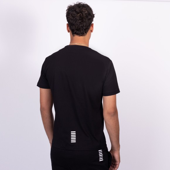 EA7 Emporio Armani Mens Black Pima Cotton Core Identity T-Shirt main image