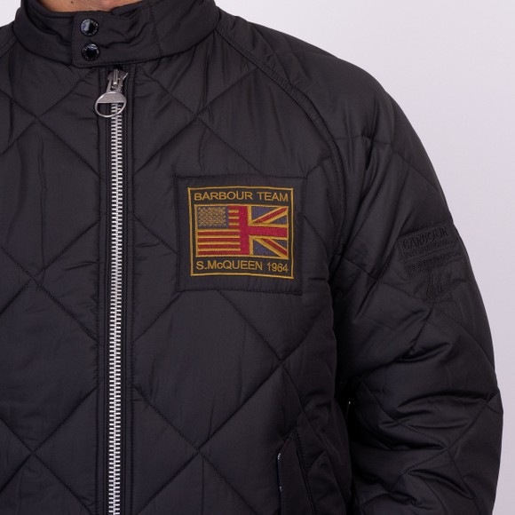 Barbour Int. Steve McQueen Mens Black Quilted Merchant Jacket main image
