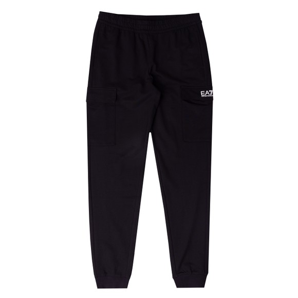 EA7 Emporio Armani Mens Black Cargo Pocket Jogger main image