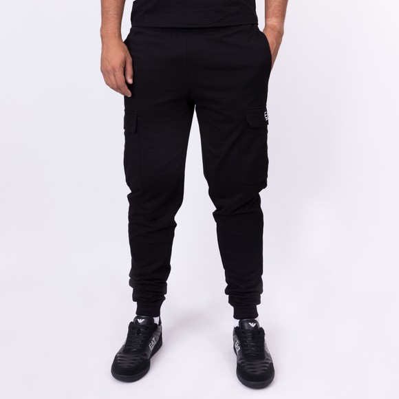 EA7 Emporio Armani Mens Black Cargo Pocket Jogger main image