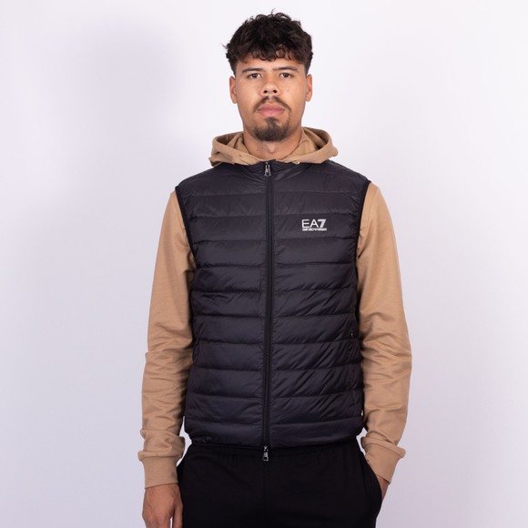 EA7 Emporio Armani Mens Multicoloured Small Logo Woven Gilet
