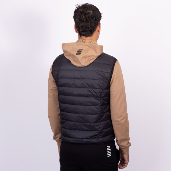 EA7 Emporio Armani Mens Multicoloured Small Logo Woven Gilet main image