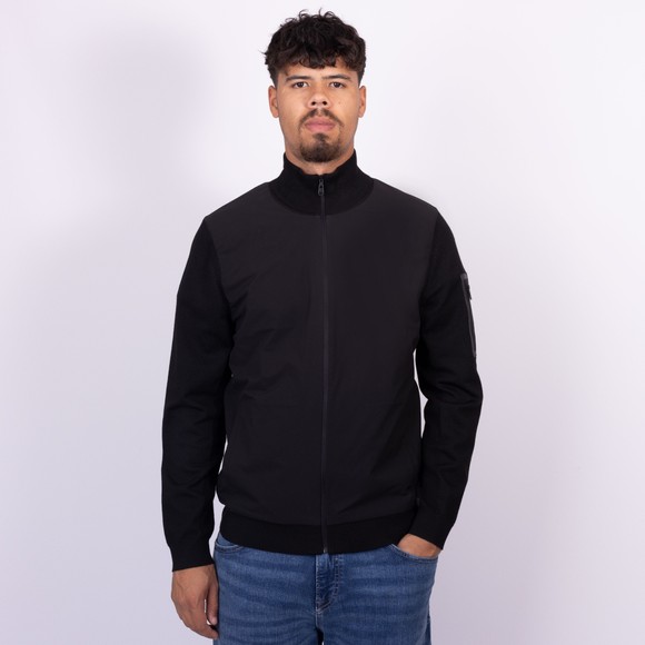 BOSS Mens Black Athleisure K Momentum Hybrid Jumper main image
