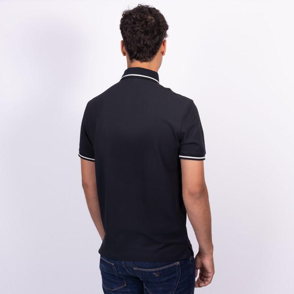 Emporio Armani Mens Blue Eagle Tipped Polo Shirt main image