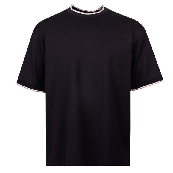 BOSS Mens Black Formal H Tames Tipped T Shirt main image