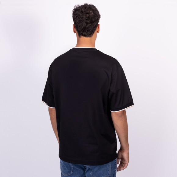 BOSS Mens Black Formal H Tames Tipped T Shirt main image