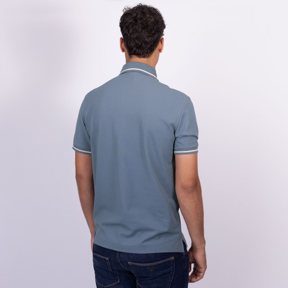 Emporio Armani Mens Blue Eagle Tipped Polo Shirt main image