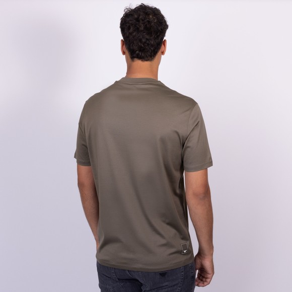Emporio Armani Mens Grey Lycocell Crew T Shirt main image