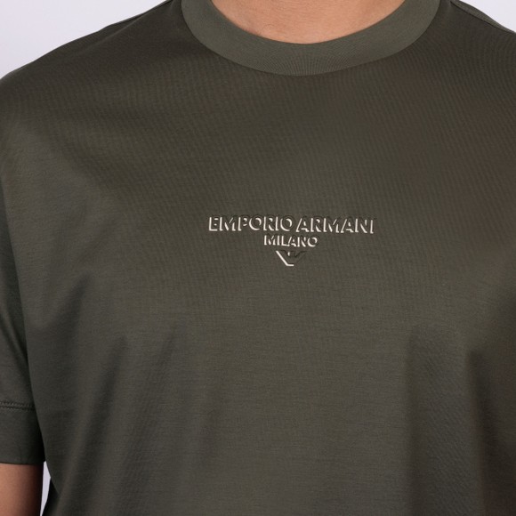 Emporio Armani Mens Black Shadow Logo T Shirt main image