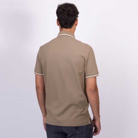 Emporio Armani Mens Brown Eagle Tipped Polo Shirt main image