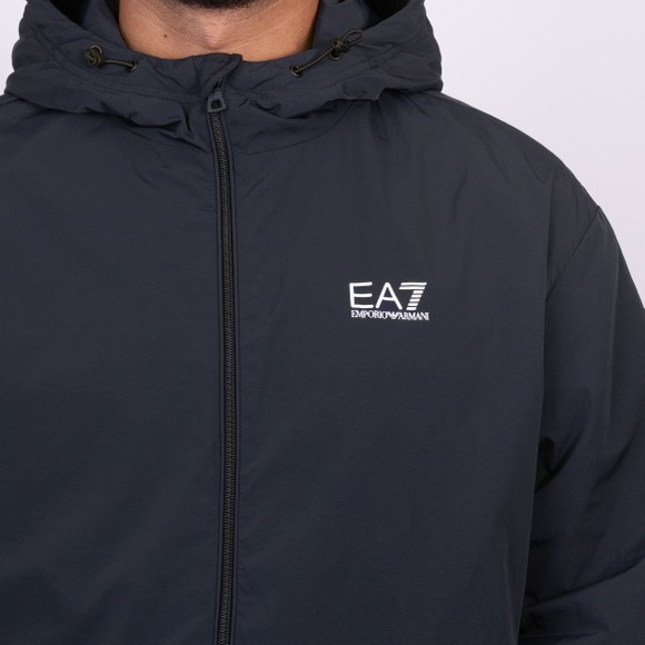 EA7 Emporio Armani Mens Blue Fleece Lined Jacket main image