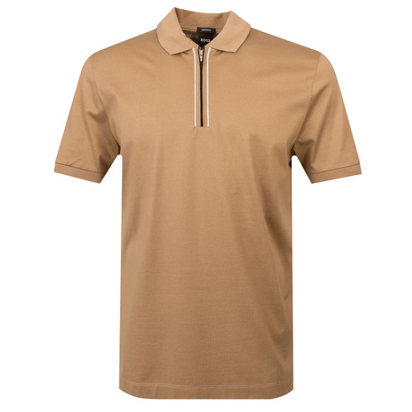 BOSS Mens Beige Formal H Paras 65 Polo Shirt main image