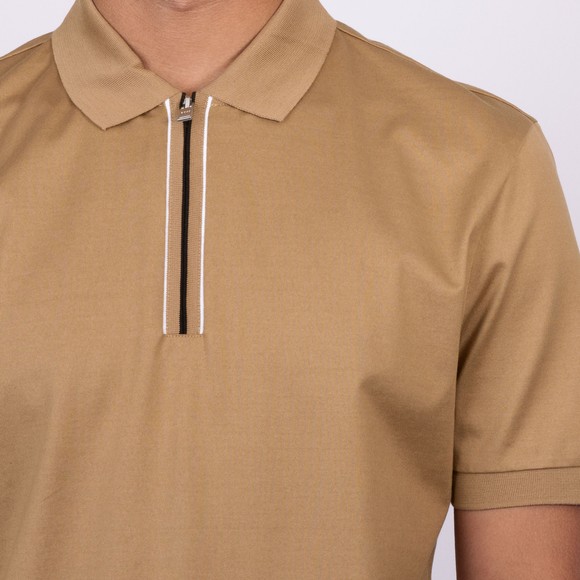 BOSS Mens Beige Formal H Paras 65 Polo Shirt main image