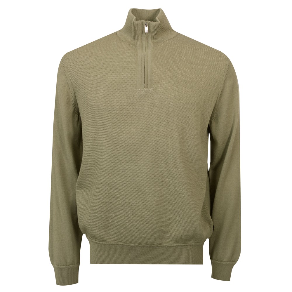 BOSS H-IIIario Textured Half Zip Sweatshirt, view 1