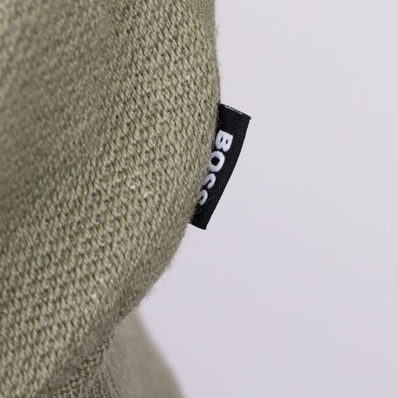 BOSS Mens Green H-IIIario Textured Half Zip Sweatshirt main image