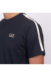 EA7 Emporio Armani Mens Blue Tape Logo Series T-Shirt